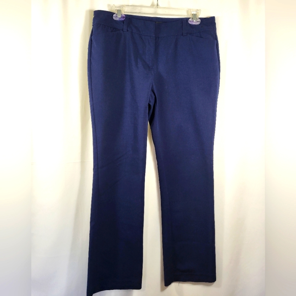 New York & Company navy blue slacks women's 10  #1694